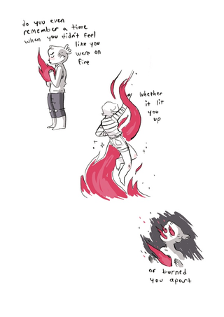 A section inside The Fire Never Goes Out.